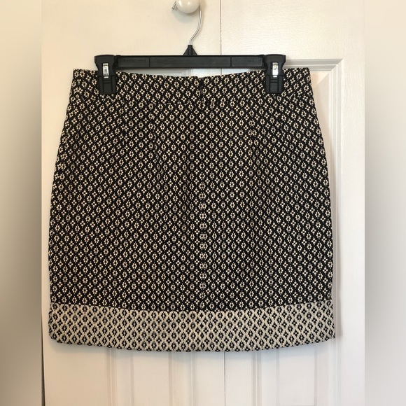 NWT Loft Black & Ivory A-line Skirt - Picture 4 of 10
